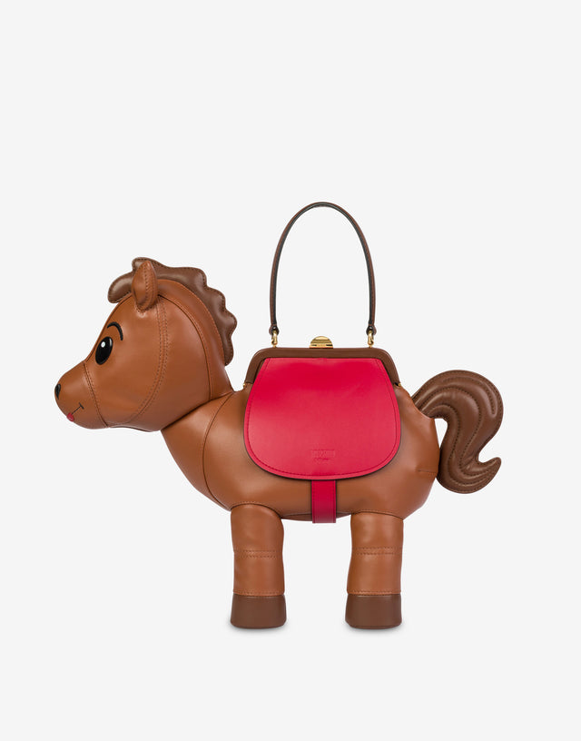 Horse Bag Brown Moschino 0