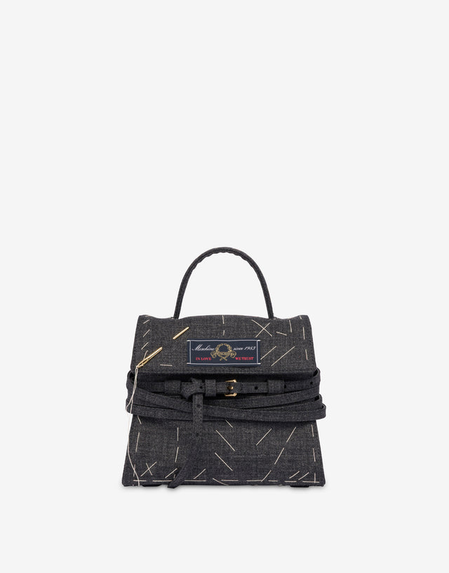 Bolso pequeño Moschino Tie Me Negro Moschino 0