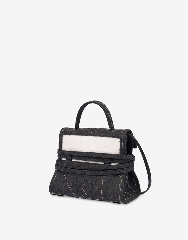 Bolso pequeño Moschino Tie Me Negro Moschino 1