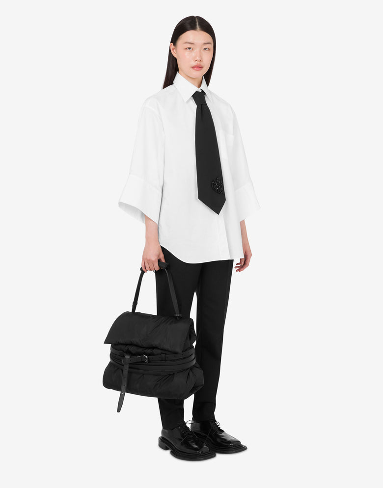 Moschino Tie Me 中号手提包 黑色 Moschino 4
