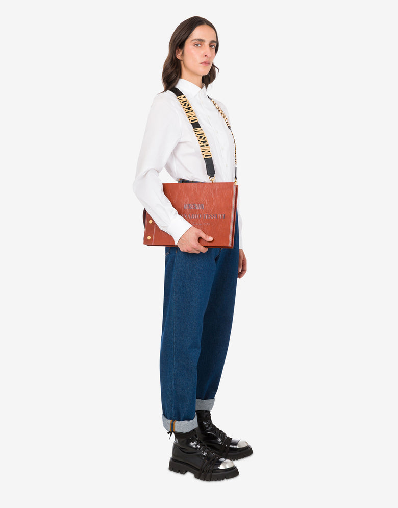 织物公文包 Leather Moschino 4