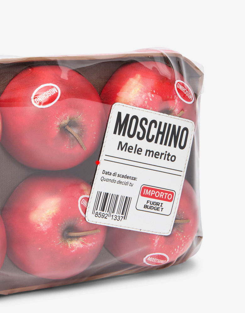 Bolsa de manzanas Rojo Moschino 3