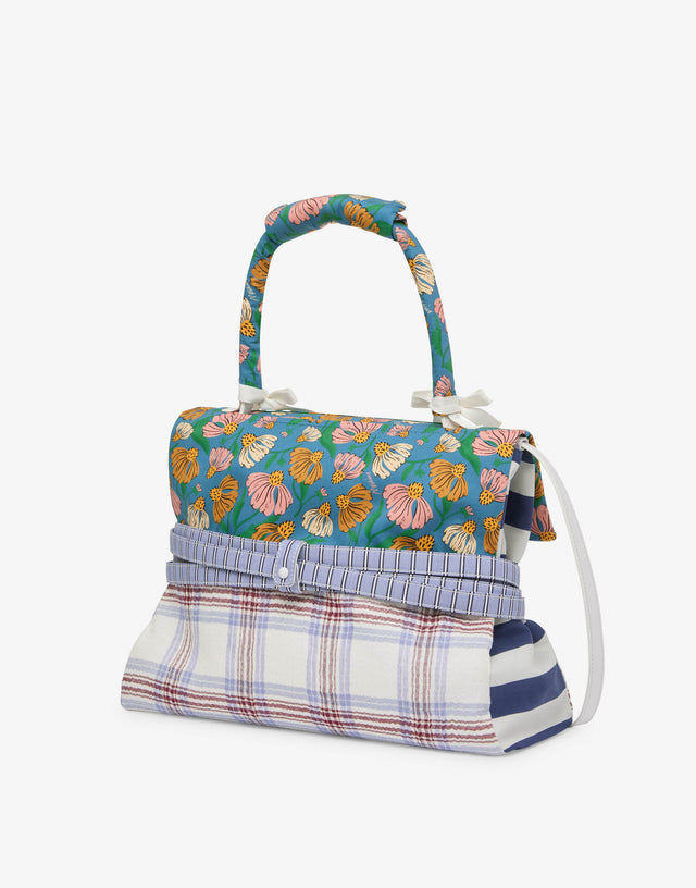 Moschino Tie Me medium handbag Azure Moschino 1