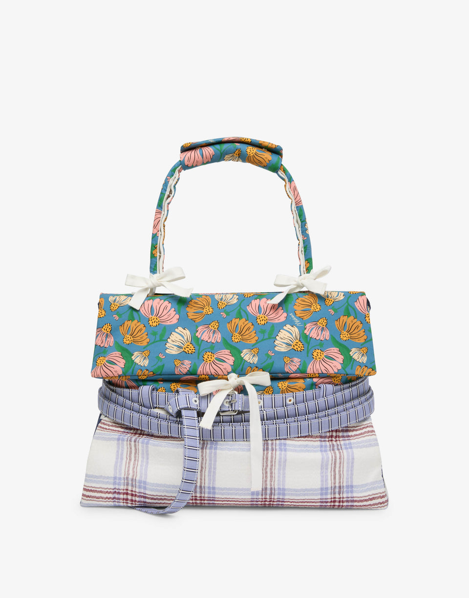 Bolso de mano mediano Moschino Tie Me Celeste Moschino 0