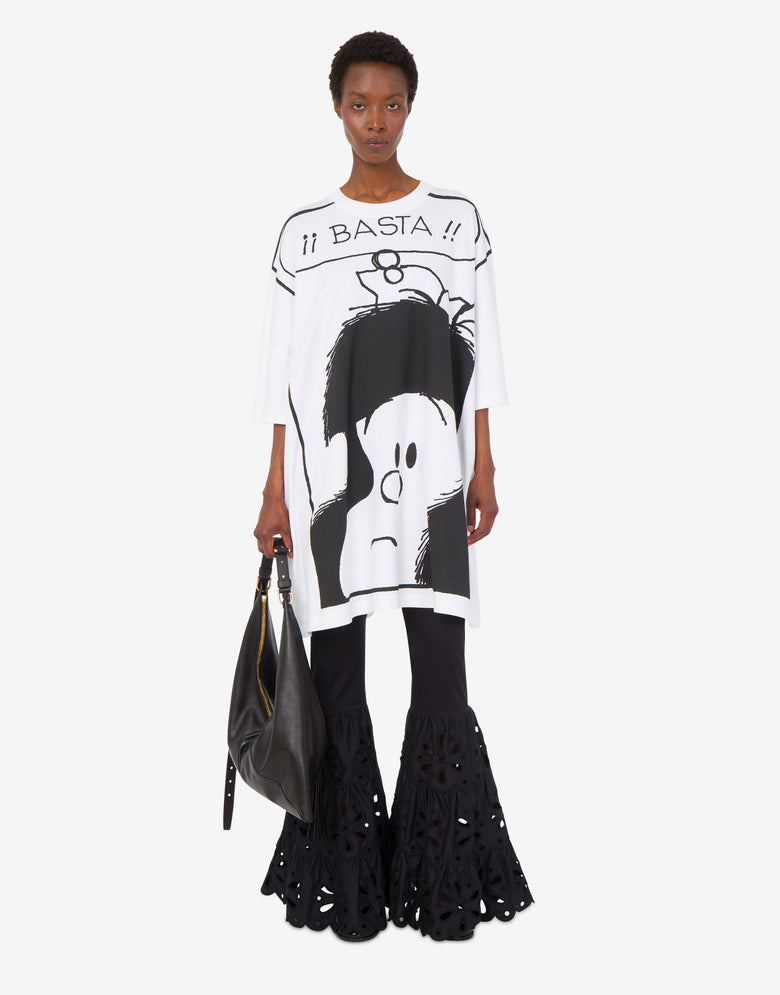 Bolso hobo de napa Negro Moschino 4