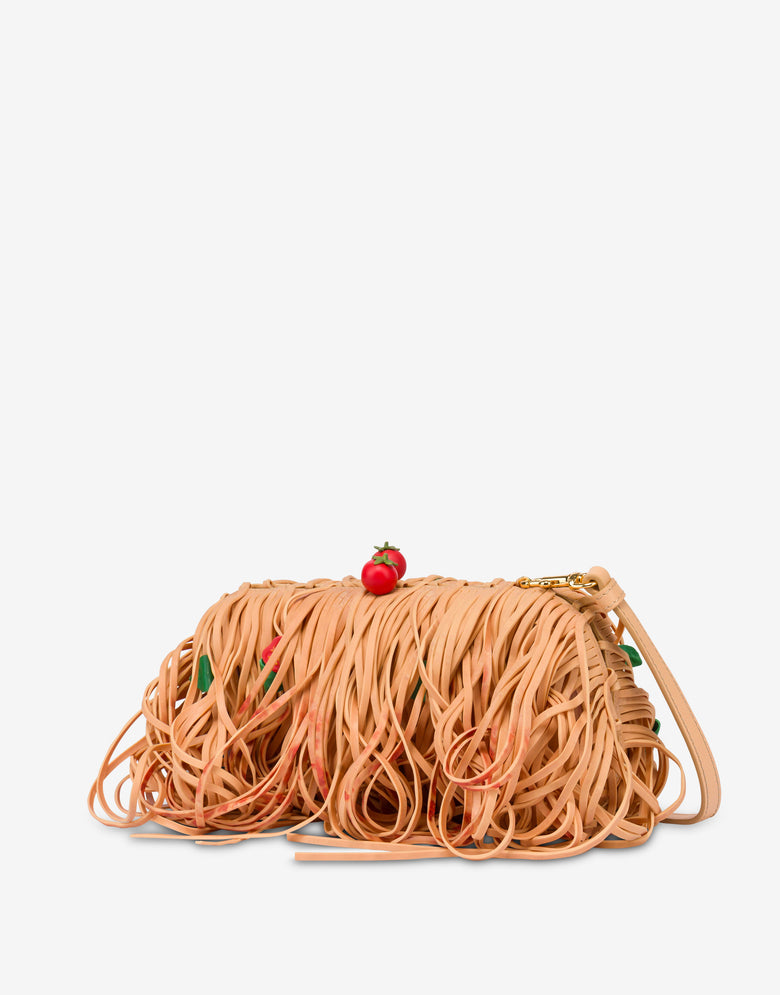 Bolsa de espaguetis Beige Moschino 1