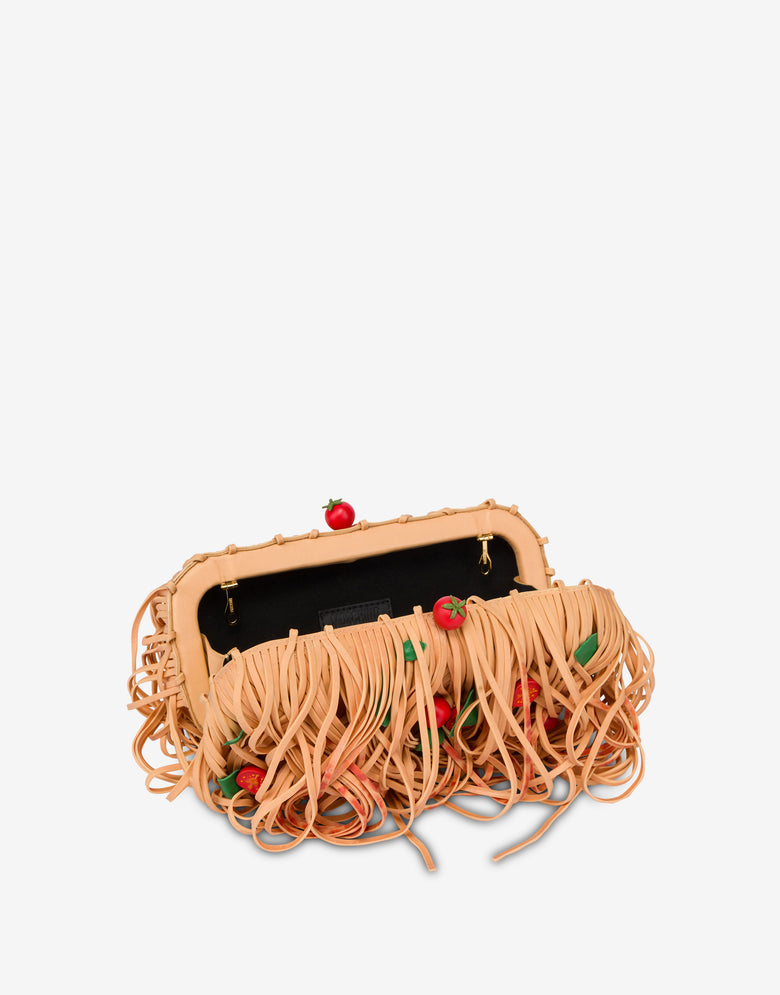Bolsa de espaguetis Beige Moschino 2