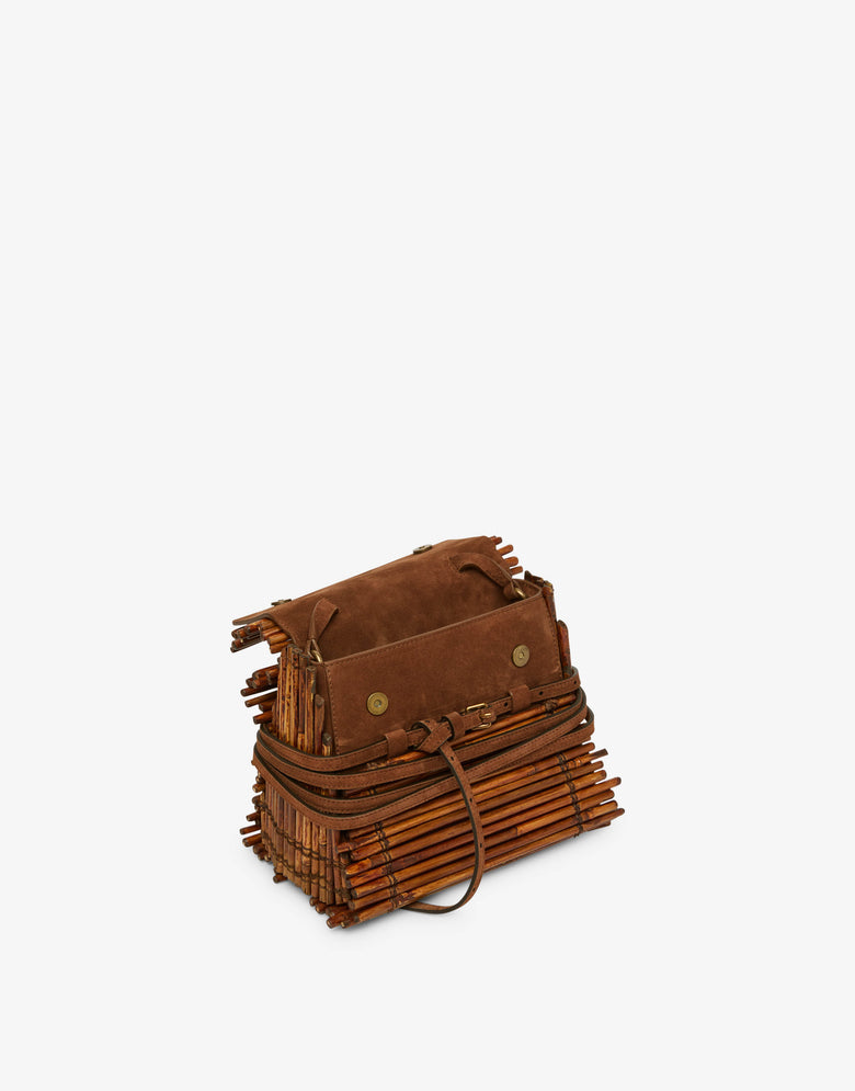 Bolso de mano pequeño Moschino Tie Me Marrón Moschino 2