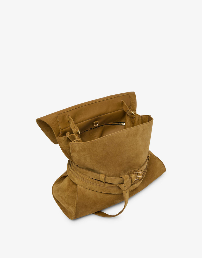 Moschino Tie Me 中号手提包 Mustard Moschino 2