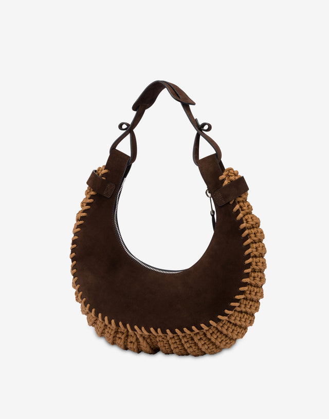 Moschino Handle Me Hobo Bag Brown Moschino 1