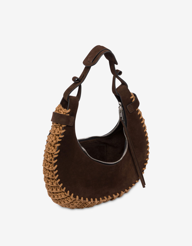 Moschino Handle Me Hobo Bag Brown Moschino 2