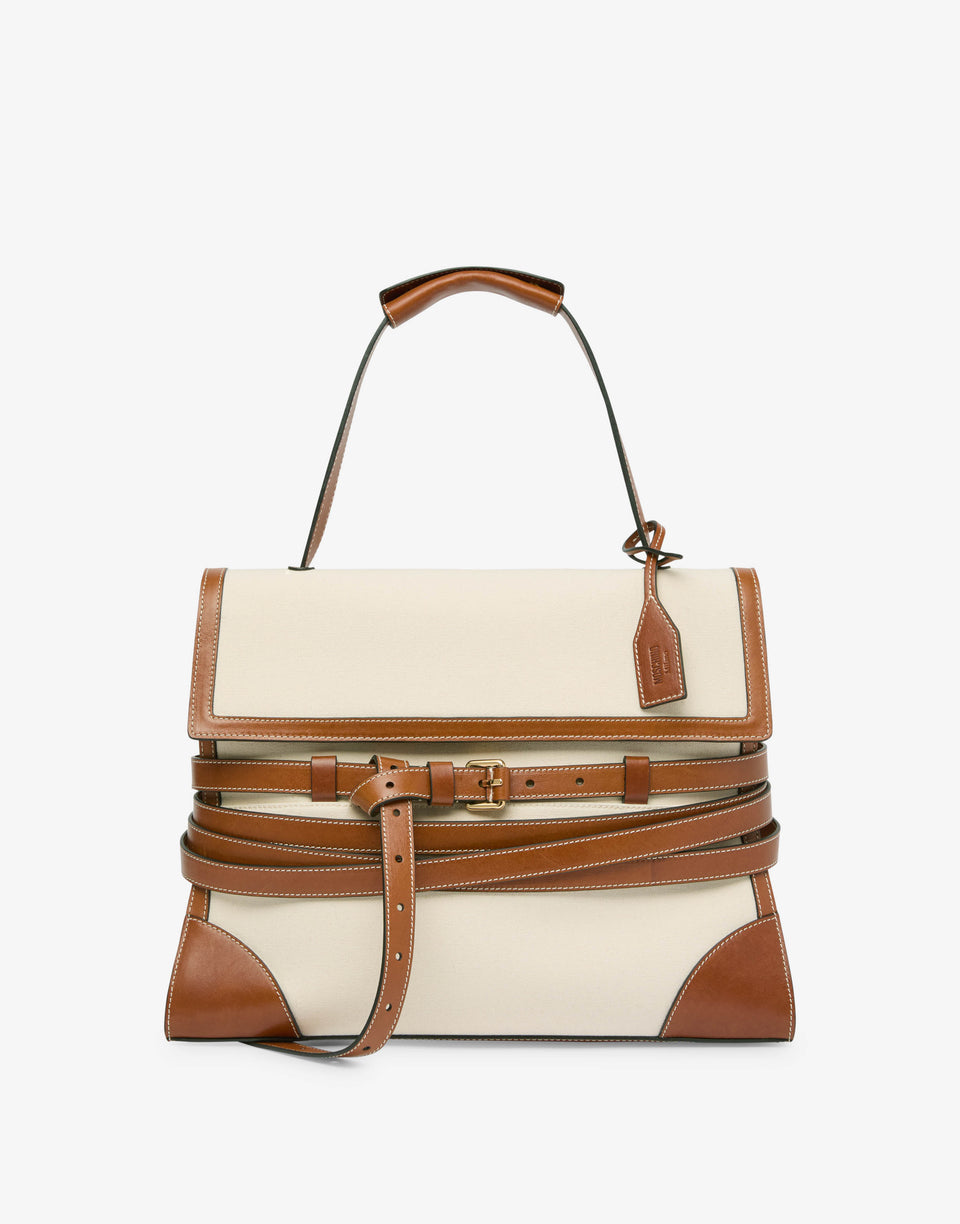 Moschino Tie Me Handbag Ivory Moschino 0