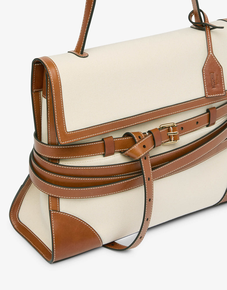 Moschino Tie Me Handbag Ivory Moschino 3