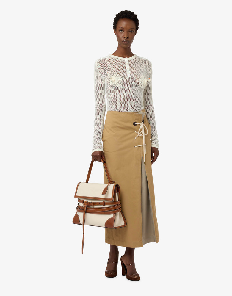 Moschino Tie Me Handbag Ivory Moschino 4