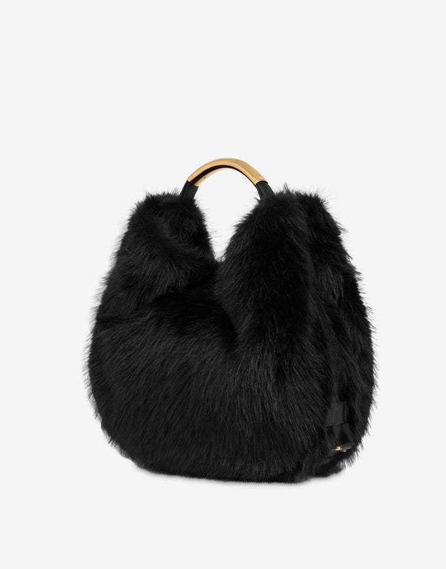 Moschino Handle Me 中号手袋  黑色 Moschino 1