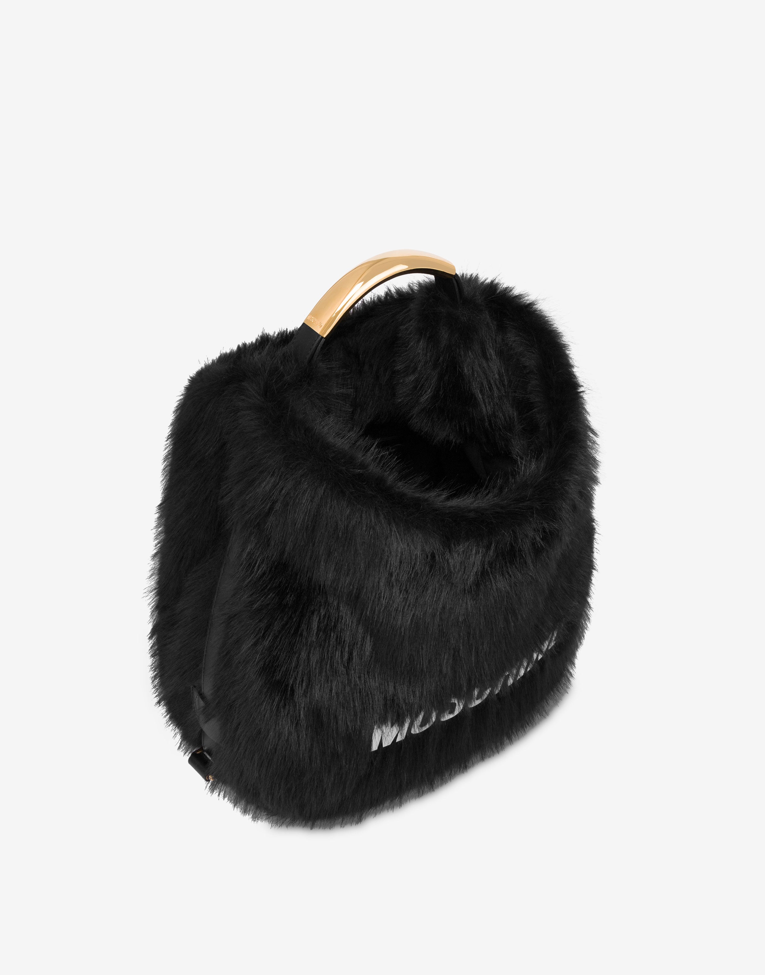 ☆最終SALE☆ MOSCHINO ブラックベルベットバッグ Moschino Handle Me Medium Bag | Moschino