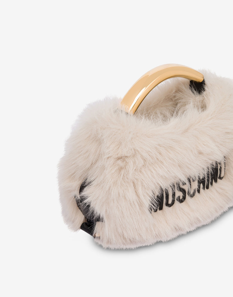 Bolso pequeño Moschino Handle Me  Marfil Moschino 3