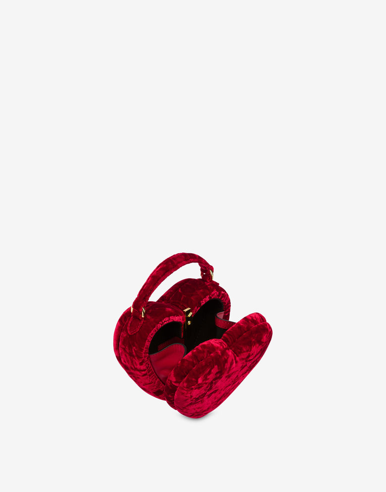 Moschino Love Me bag in velvet Red Moschino 2