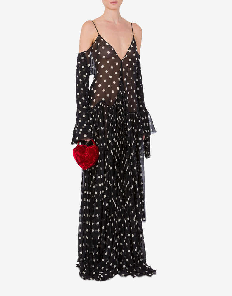 Moschino Love Me bag in velvet Red Moschino 4
