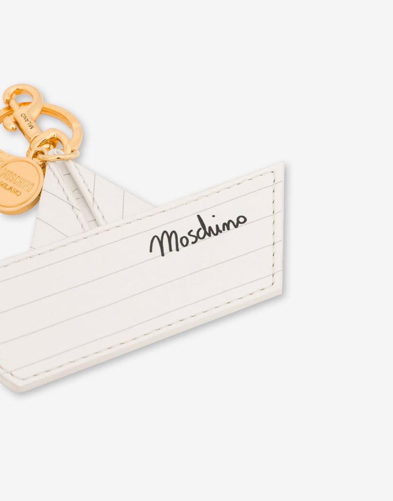 Llavero de cabra Blanco Moschino 2