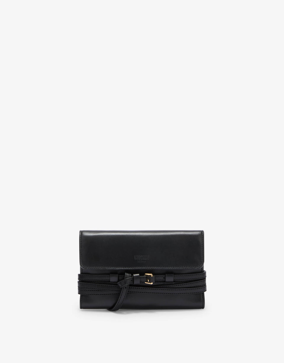 Cartera Tie Me Negro Moschino 0