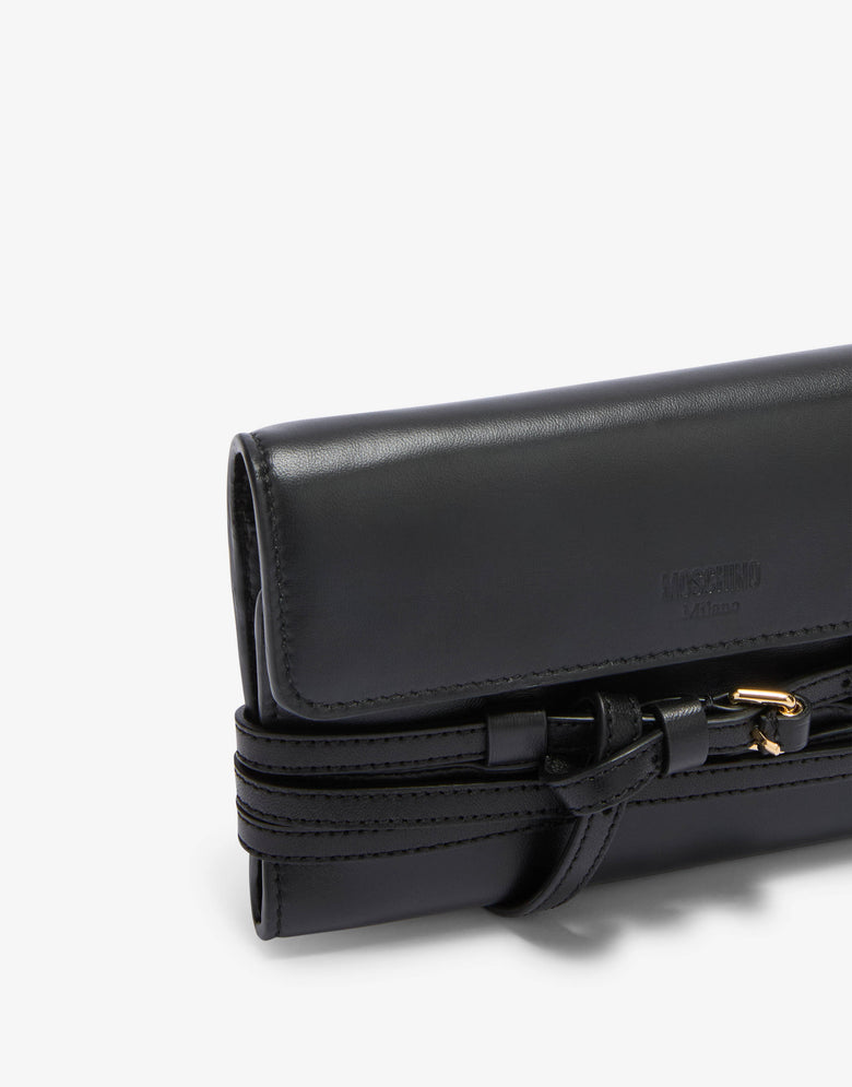 Cartera Tie Me Negro Moschino 3