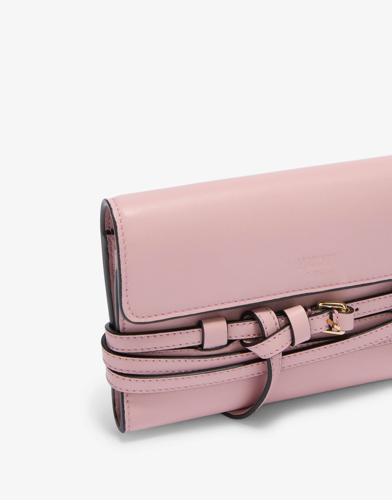 Cartera Tie Me Pink Moschino 3