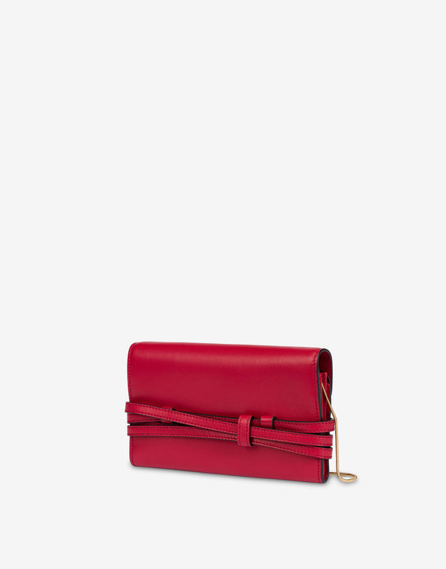 Cartera Tie Me Rojo Moschino 1