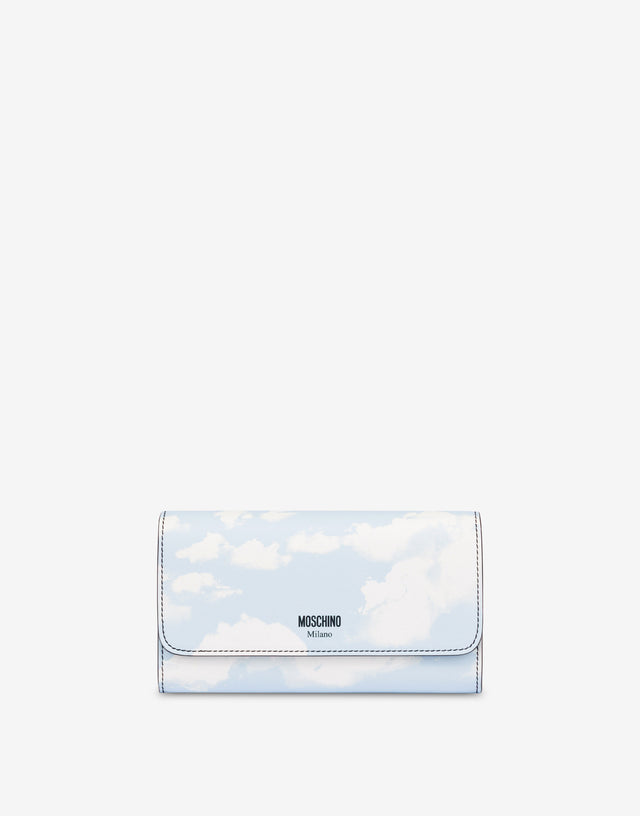 Cartera con cadena Archive Clouds Celeste Moschino 0