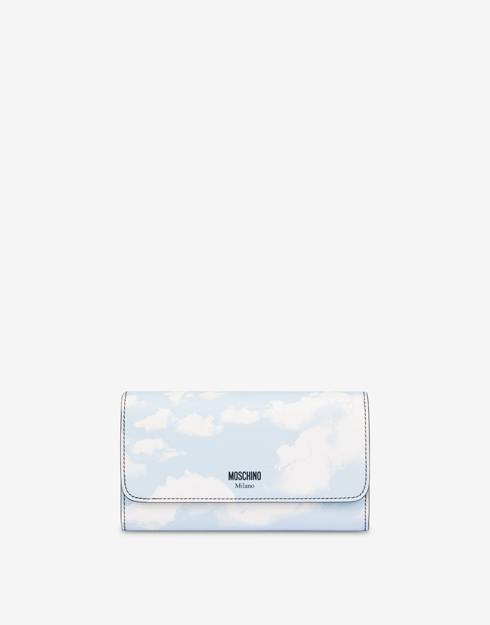 Cartera con cadena Archive Clouds Celeste Moschino 0