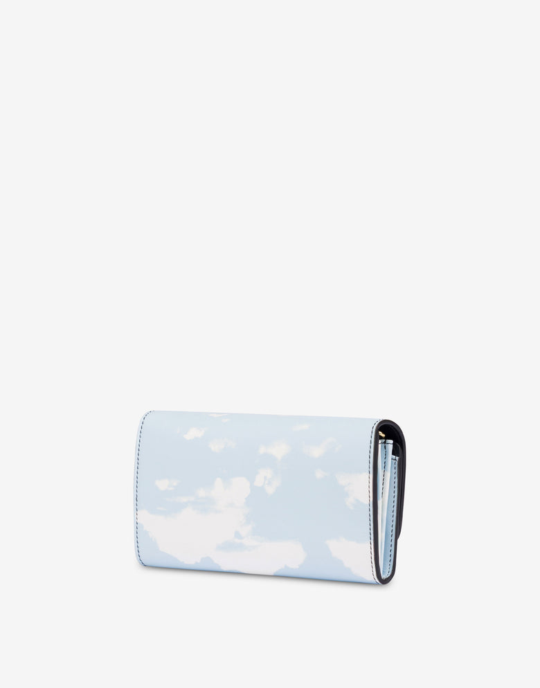 Cartera con cadena Archive Clouds Celeste Moschino 1
