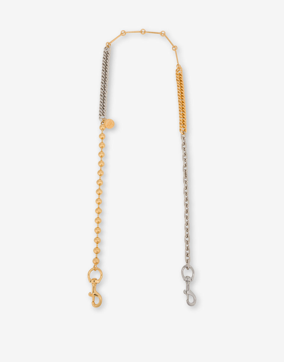 Chain shoulder bag Mixed Chains Gold Moschino 0