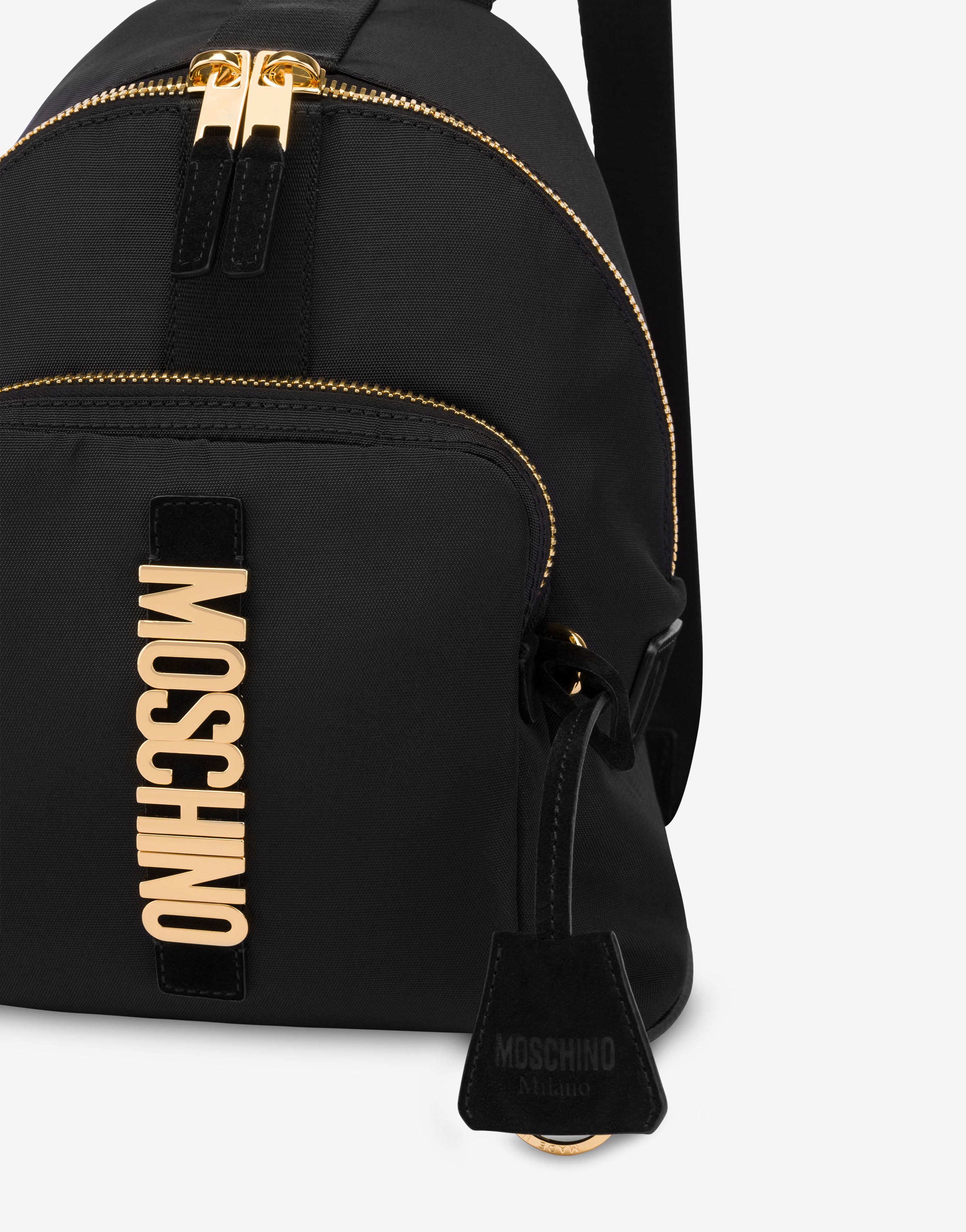 週末値下げ【FOLNUA】CLASSIC LOGO POCHE BACKPACK Cordura nylon backpack Medium | Moschino