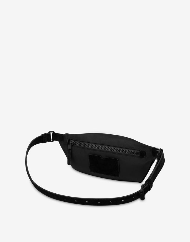 Riñonera de nylon Cordura Negro Moschino 1