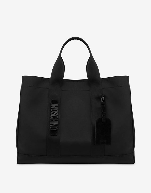 Cordura 尼龙购物袋 黑色 Moschino 0
