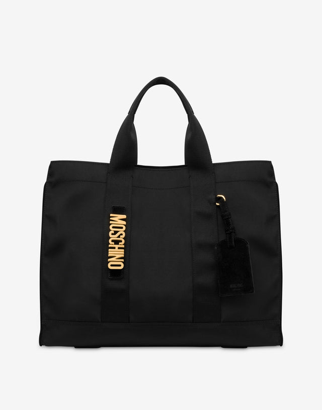 Cordura 尼龙购物袋 黑色 Moschino 0
