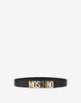 Mixed Lettering Logo calfskin belt