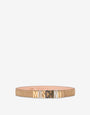 Mixed Lettering Logo calfskin belt