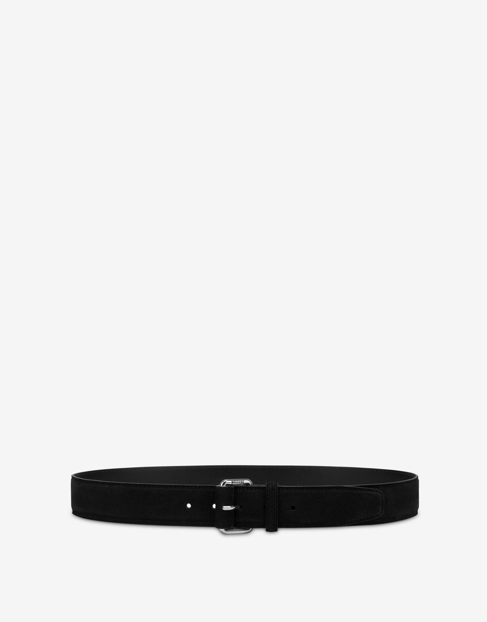 Suede belt Black Moschino 0