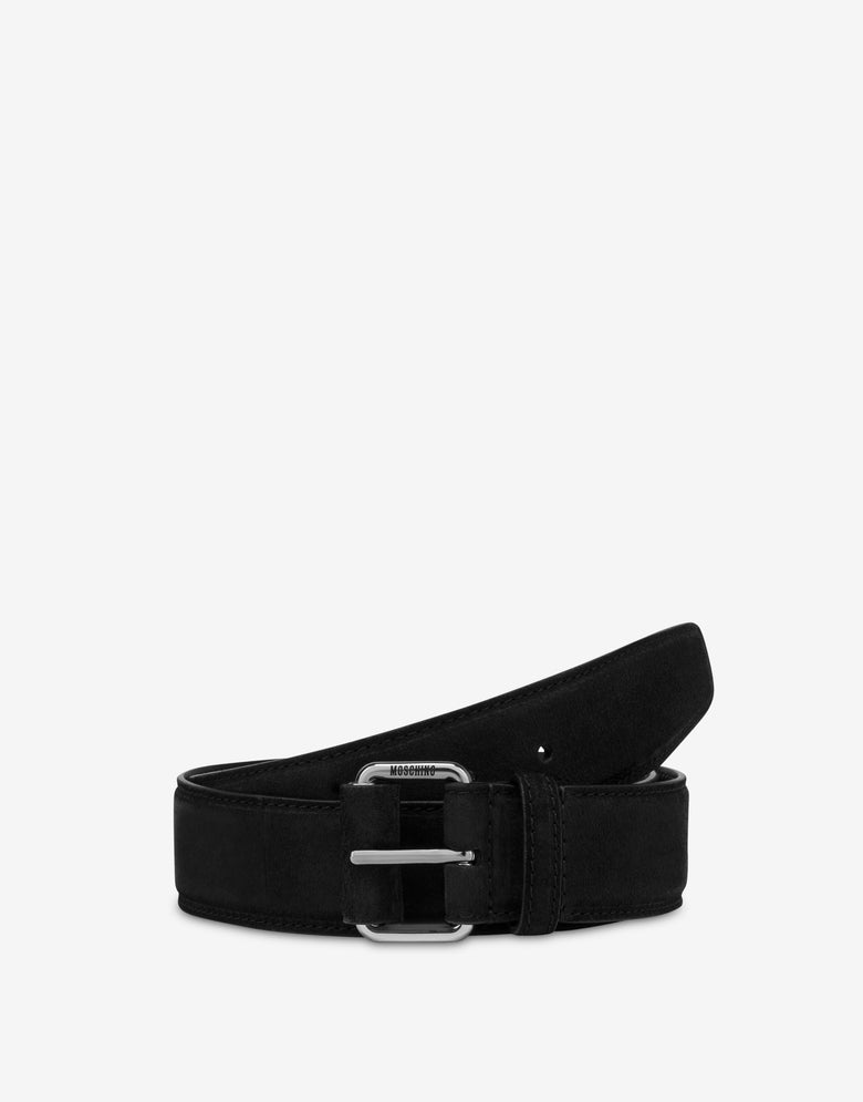 Suede belt Black Moschino 2